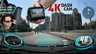 70mai 4K A810 HDR Dash Cam review - with ADAS and overlay looks cool (with parking kit)