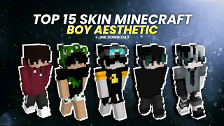 TOP 15 SKIN MINECRAFT BOY AESTHETIC | MCPE INDONESIA