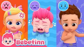 EP108 | 😭😡 Sharing My Emotions | It's Okay to Cry | Healthy Habits | Bebefinn Best Nursery Rhymes