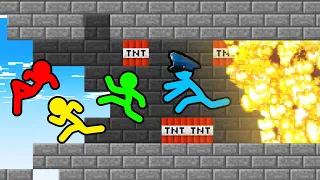 Stickman VS Minecraft: Prison Escape Explosion - AVM Shorts Animation