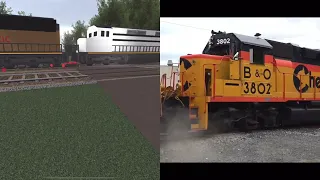 ROBLOX Crash Town Trains vs Cars Based on Real Life Crashes #11