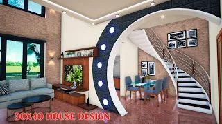 30*40 duplex house plan - 3 bedroom duplex house design - manis home