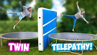 Twin Telepathy TRAMPOLIN CHALLENGE!