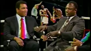 Bryant Gumble Interviews Joe Frazier Ken Norton Larry Holmes Muhammad Ali 1989 Part 2