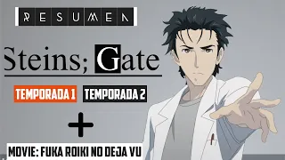 STEINS GATE Resumen Completo Temporada 1, Temporada 2, y Película