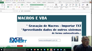 ExcelExpet: Macros no Excel - Passo a Passo para Importar Arquivos TXT