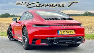 2024 Porsche 911 Carrera T *300KM/H* REVIEW on AUTOBAHN