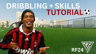 RF24 DRIBBLING + SKILL TUTORIAL (Real futbol 24) ⚽️