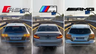 BATTLE ! | Audi RS3 vs BMW M2 vs Mercedes-Benz A45 AMG | Forza Motorsport 7