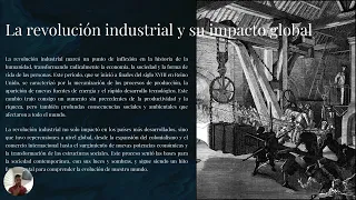 Revolución Industrial impacto 8°