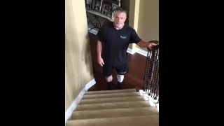 How to properly walk upstairs after Total Hip Replacement Surgery