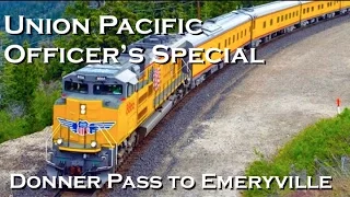 Union Pacific and Amtrak Trains Donner Pass Emeryville with U.P. Chinese Workers Special