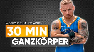 30 Minuten GANZKÖRPER Workout für Muskelaufbau (Level 2 für Fortgeschrittene)