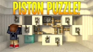 Minecraft: PISTON  PUZZLE! -Quazzle! -Custom Map!