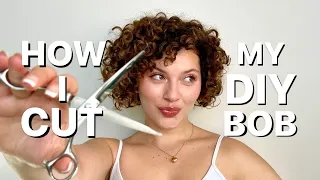 PRO-STYLIST APPROACH TO A DIY BOB HAIRCUT ON CURLY HAIR