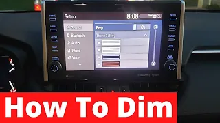 How To Easily Dim 2022 Toyota RAV4's Touchscreen Brightness