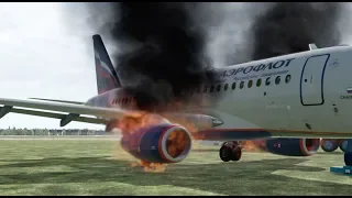 Russia Plane Crash, Aeroflot Superjet Crash During Emergency Landing, Sheremetyevo Airport [XP11]