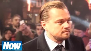 Leonardo DiCaprio meeting fans at 'The Revenant' Premiere