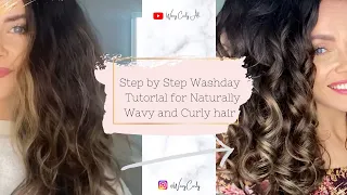 Detailed Wash and Style Routine for Naturally Wavy and Curly Hair