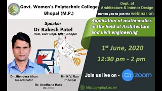 Webinar on "Application of Mathematics in the field of Arch. & Civil Engg."