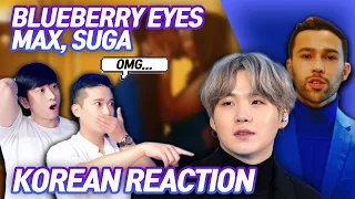 🔥(ENG) KOREAN RAPPERS react to MAX - Blueberry Eyes (feat. SUGA of BTS) 🔥