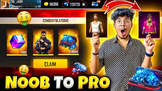 Free Fire NOOB😵‍💫TO PRO😍 I Got All New Upcoming Items 12,000 Diamonds💎Challenge -Garena FreeFire