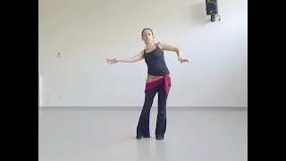 Tribal Fusion Bellydance combination for beginners - first part