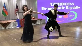 Olga and Namus Zokhrabov dance "Naz Eleme"  At 100th Anniversary of Azerbaijan -- Los Angeles