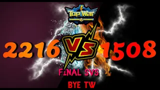 TopWar | Server 1508 vs  2216 | Final SVS -  Thank you Top War