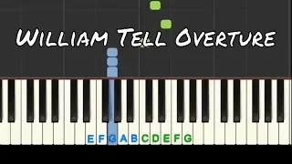 William Tell Overture: easy piano tutorial with free sheet music