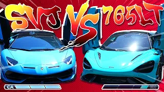 LAMBORGHINI AVENTADOR SVJ VS MCLAREN 765LT *EPIC CAR BATTLE!