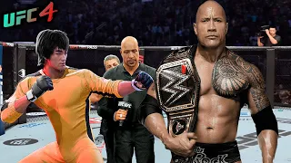 Bruce Lee vs. Dwayne Johnson (EA sports UFC 4)