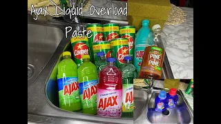 Ajax Overload Liquid Watery Paste 😍 , Bleach Rinse 🚿