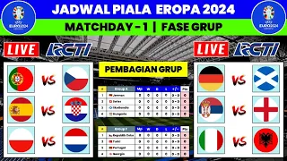 Jadwal Piala Eropa 2024 Live RCTI - Portugal vs Ceko - Jerman vs Skotlandia - EURO 2024