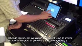 Cannon Chapel: Roland 200i Digital Mixer and iPad controls