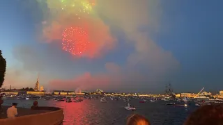 4K Салют на день ВМФ в Санкт-Петербурге 2020 года | 4K Fireworks in Saint-Petersburg