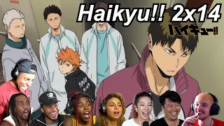 Haikyu!! 2x14 Reactions | Great Anime Reactors!!! | 【ハイキュー!!】【海外の反応】