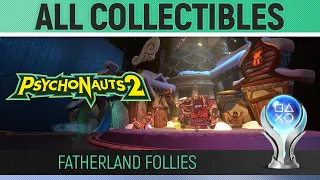 Psychonauts 2 - Fatherland Follies - All Collectibles 🏆 Figments, Baggage, Nuggets & Memory Vaults