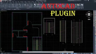 AutoCAD plan View Of Staircase by Using YQArch