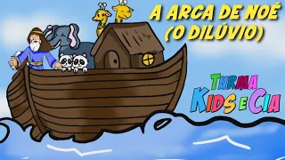 DESENHO BÍBLICO INFANTIL DO DILÚVIO -  A ARCA DE NOÉ