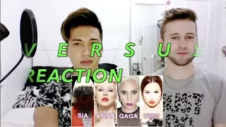 VERSUS REACTION TO Sia, Christina, Lady Gaga, Demi Lovato Vocal Battle