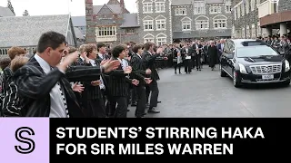Students' emotional haka for architectural giant Sir Miles Warren | Stuff.co.nz