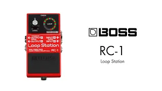 【エフェクター 試奏動画】BOSS RC-1 Loop Station ルーパー