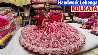 Handwork Lehenga reasonable price Barabazar Kolkata Lehenga Market | Om Ps Creation