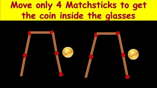 Match Stick  and coin Puzzles part 14 | Puzzles with Answer | Feed Brain With Prema