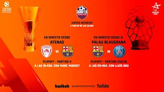 PARTIDAZOS DE BASKET Y BALONMANO!! OLYMPIACOS - FCB Y FCB- PSG!! TARDE POLIDEPORTIVA