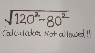 Nice Algebra Problem | CAN YOU SOLVE THIS SQUARE ROOT ?? #mamtamaam
