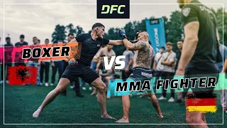 German PITBULL vs. Albanian BOXER | MMA-Fight! | DFC