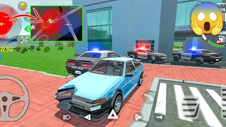 Car Simulator 2 Multiplayer - Toyota Trueno VS Police Cars 😱Most Wanted - Car Games Android Gameplay