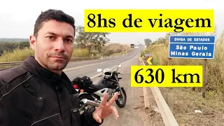 Viagem de moto 630km em 8hs, de Guaranésia - Mg até Arapongas - Pr, com uma Twister